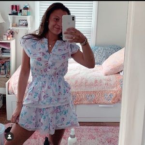 LoveShackFancy x Target Purple mini dress